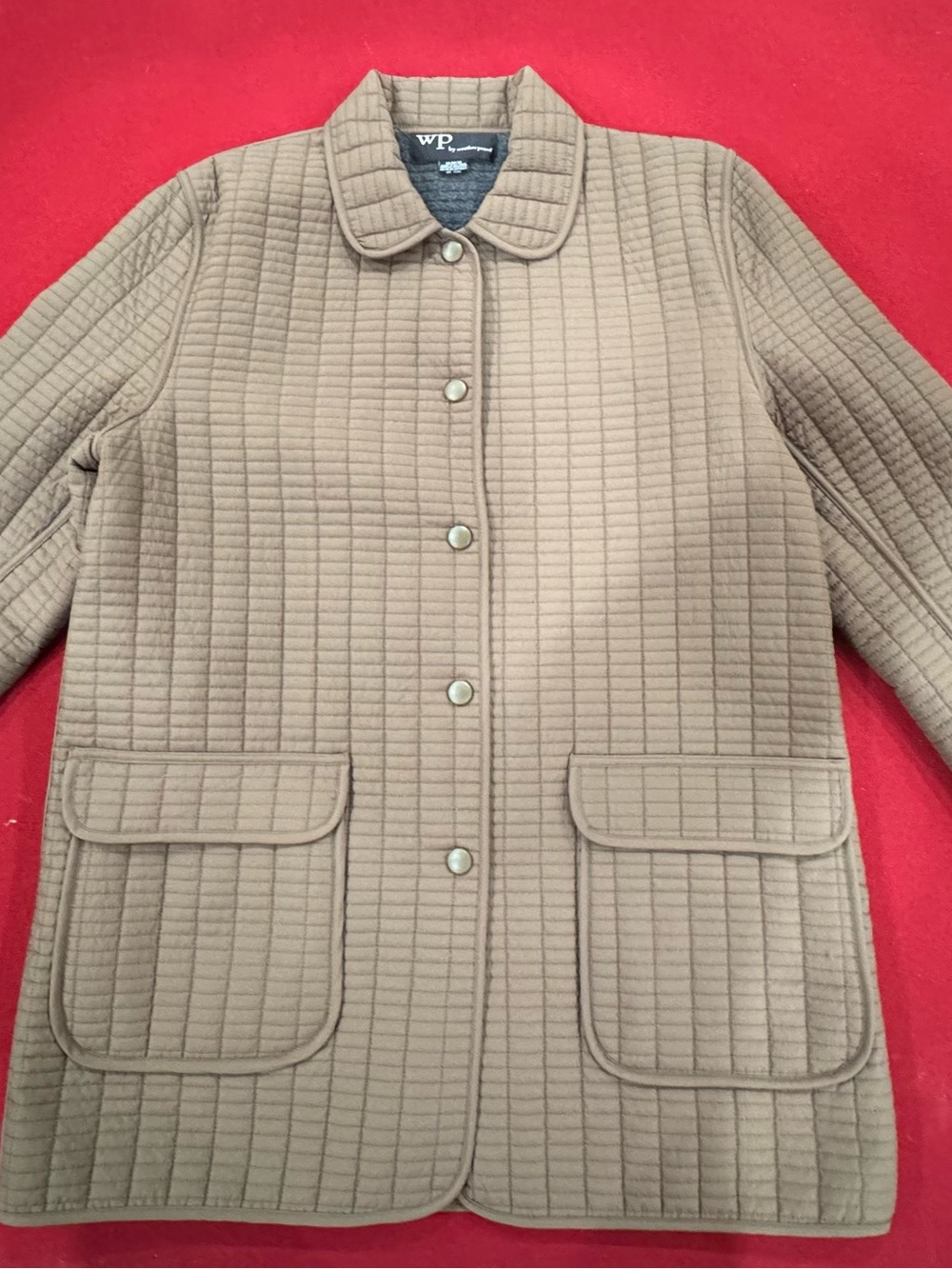 WEATHERPROOF Lined Quilted Brown Women's Jacket